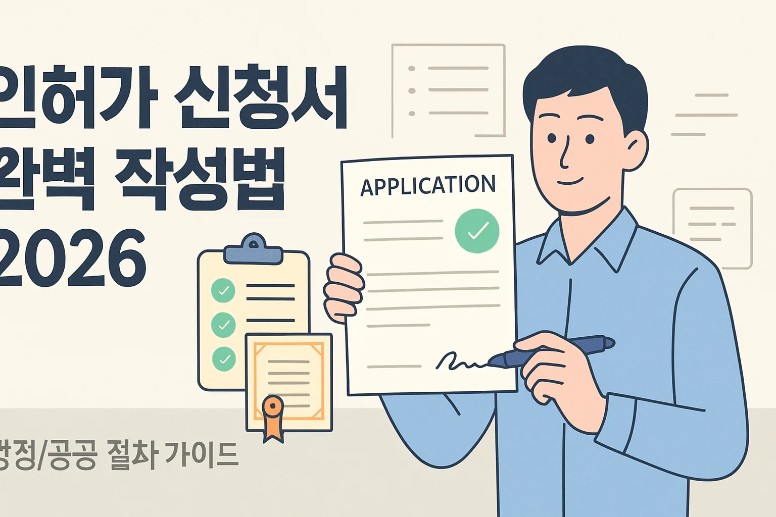 인허가 신청서 완벽 작성법 2026｜반려 0 만들기