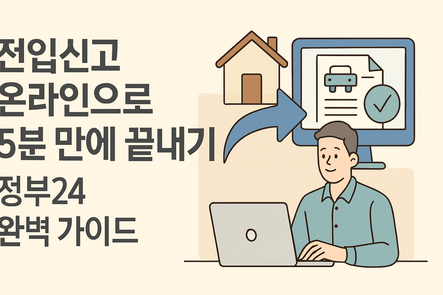 전입신고 온라인으로 5분 만에 끝내기: 정부24 완벽 가이드