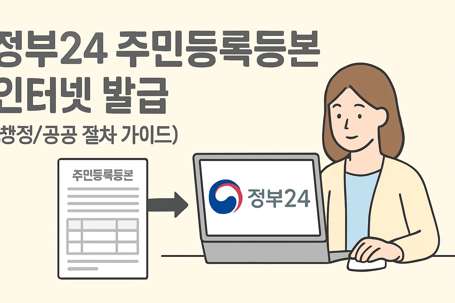 정부24 주민등록등본 인터넷 발급 완벽정리 2026