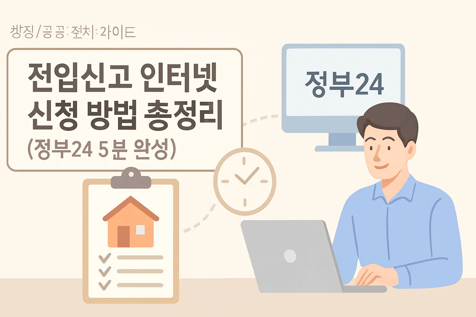 전입신고 인터넷 신청 방법 총정리 (정부24 5분 완성)