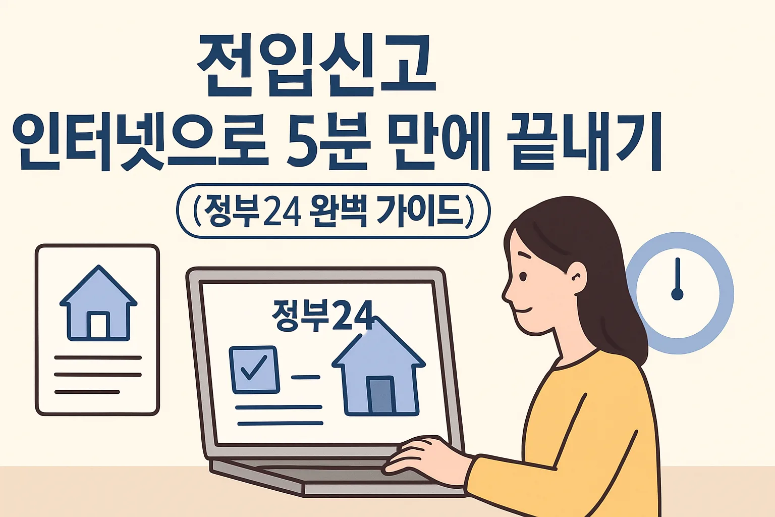 전입신고 인터넷 5분 완성 (정부24 완벽 가이드)