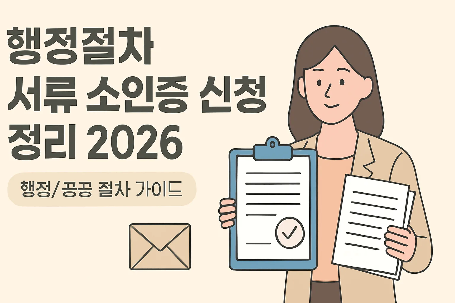 행정절차 서류 소인증 신청 정리 2026 완벽판