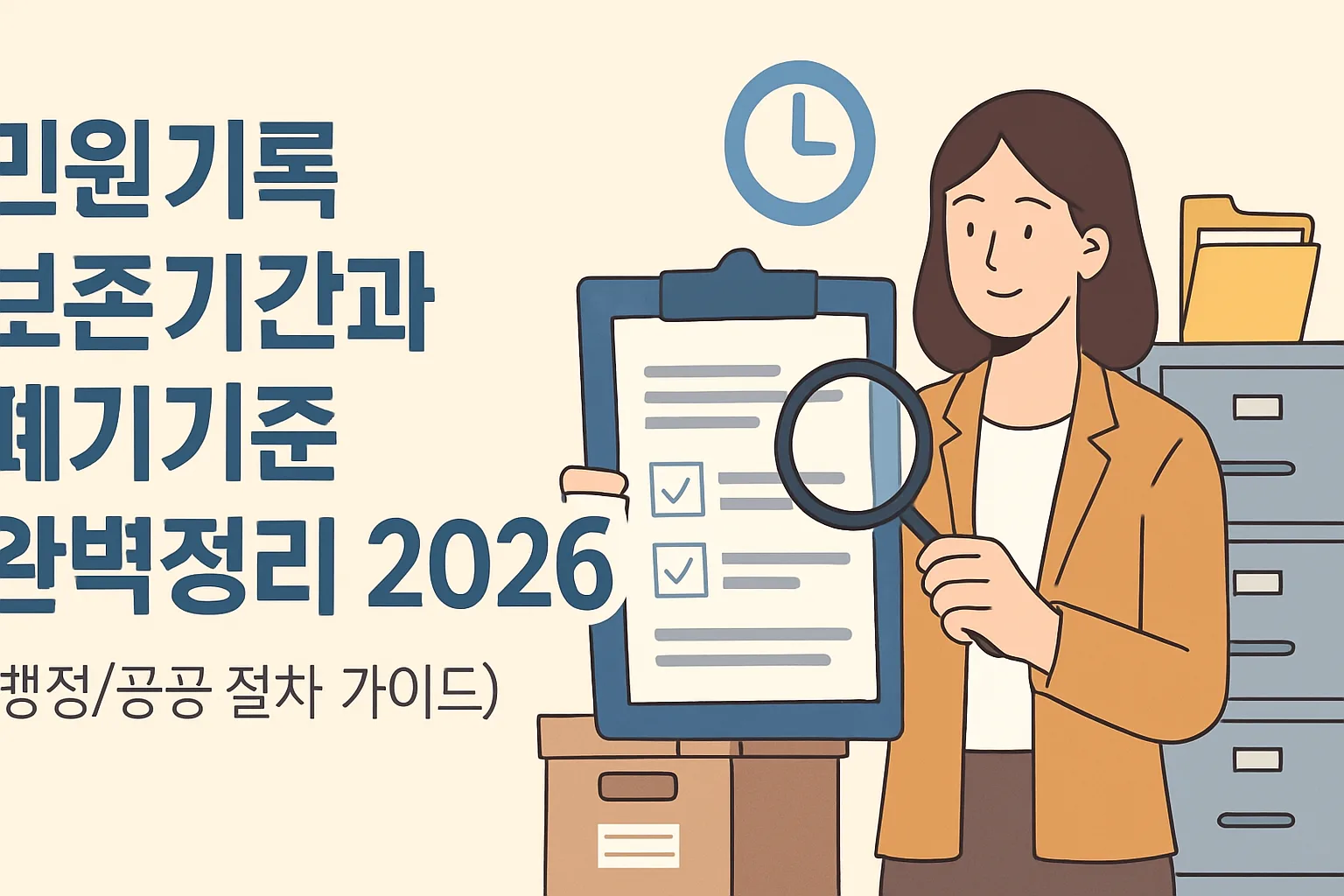 민원기록 보존기간·폐기기준 완벽정리 2026