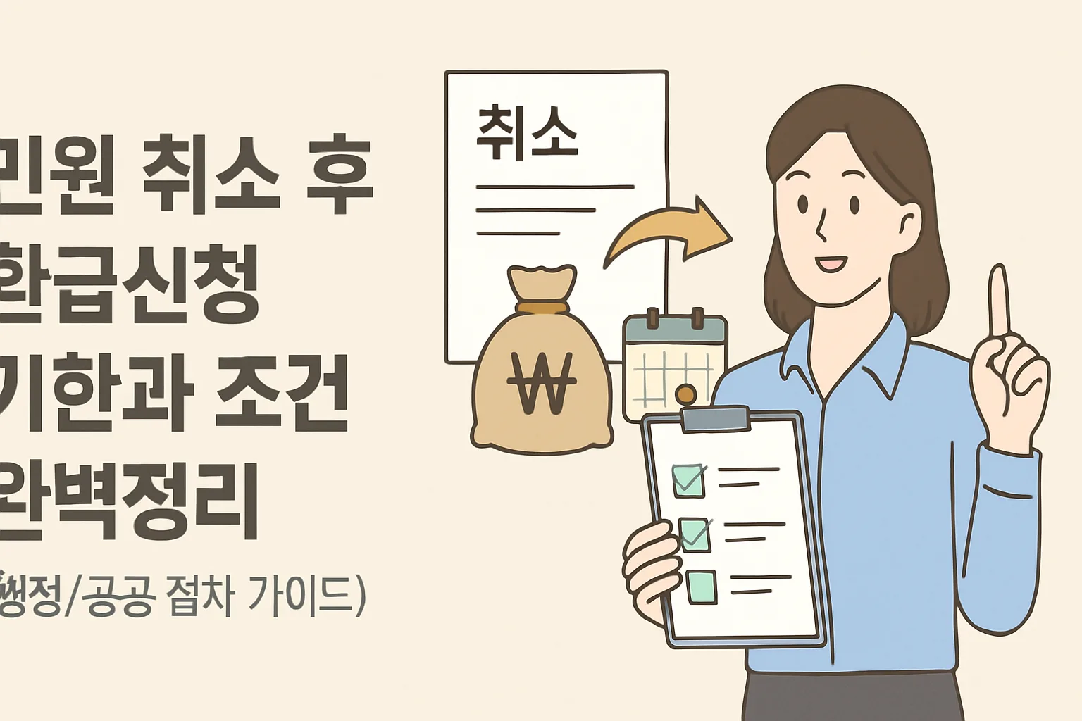 민원 취소 후 환급신청 기한·조건 총정리 2026