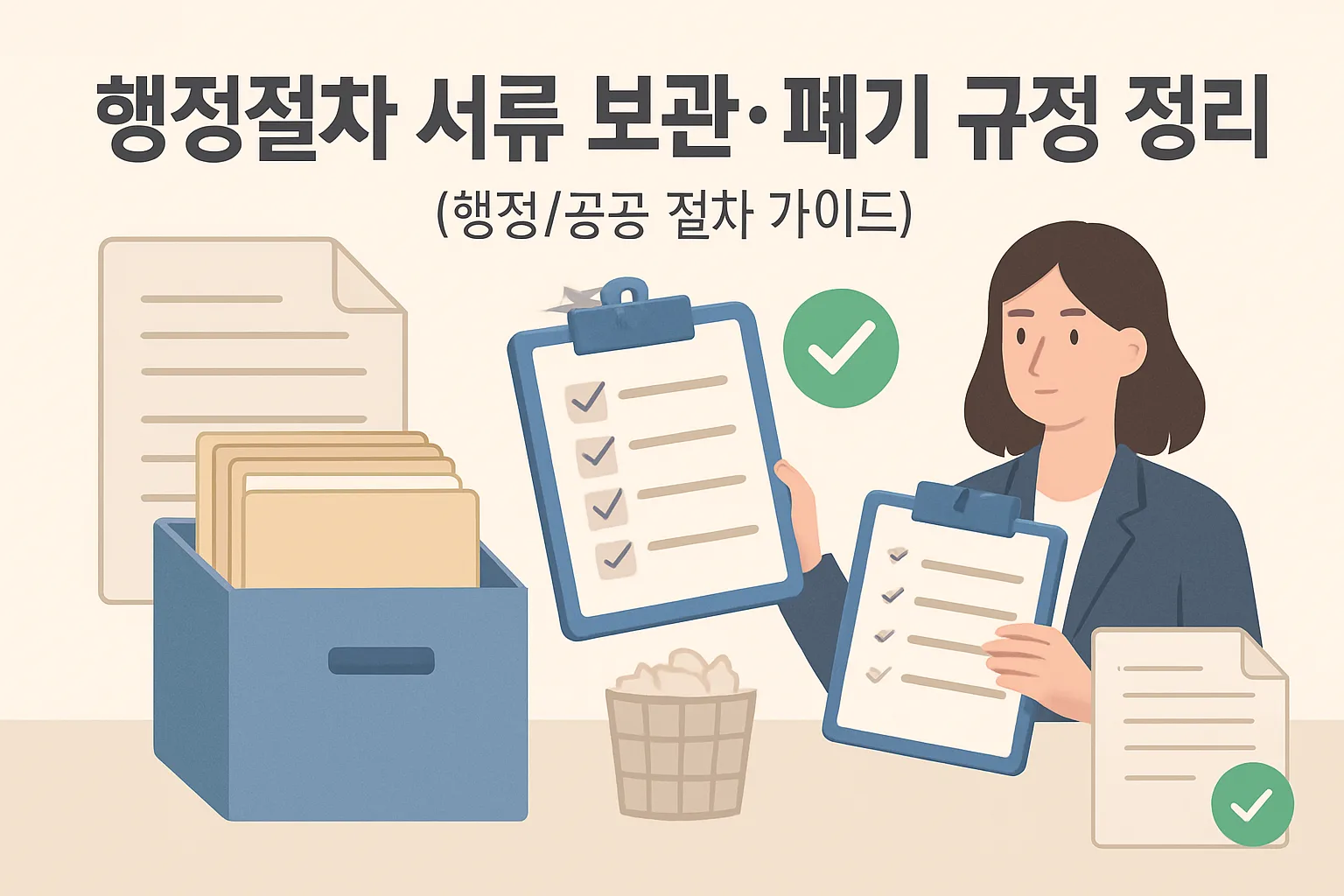 행정절차 서류 보관·폐기 규정 정리 2026