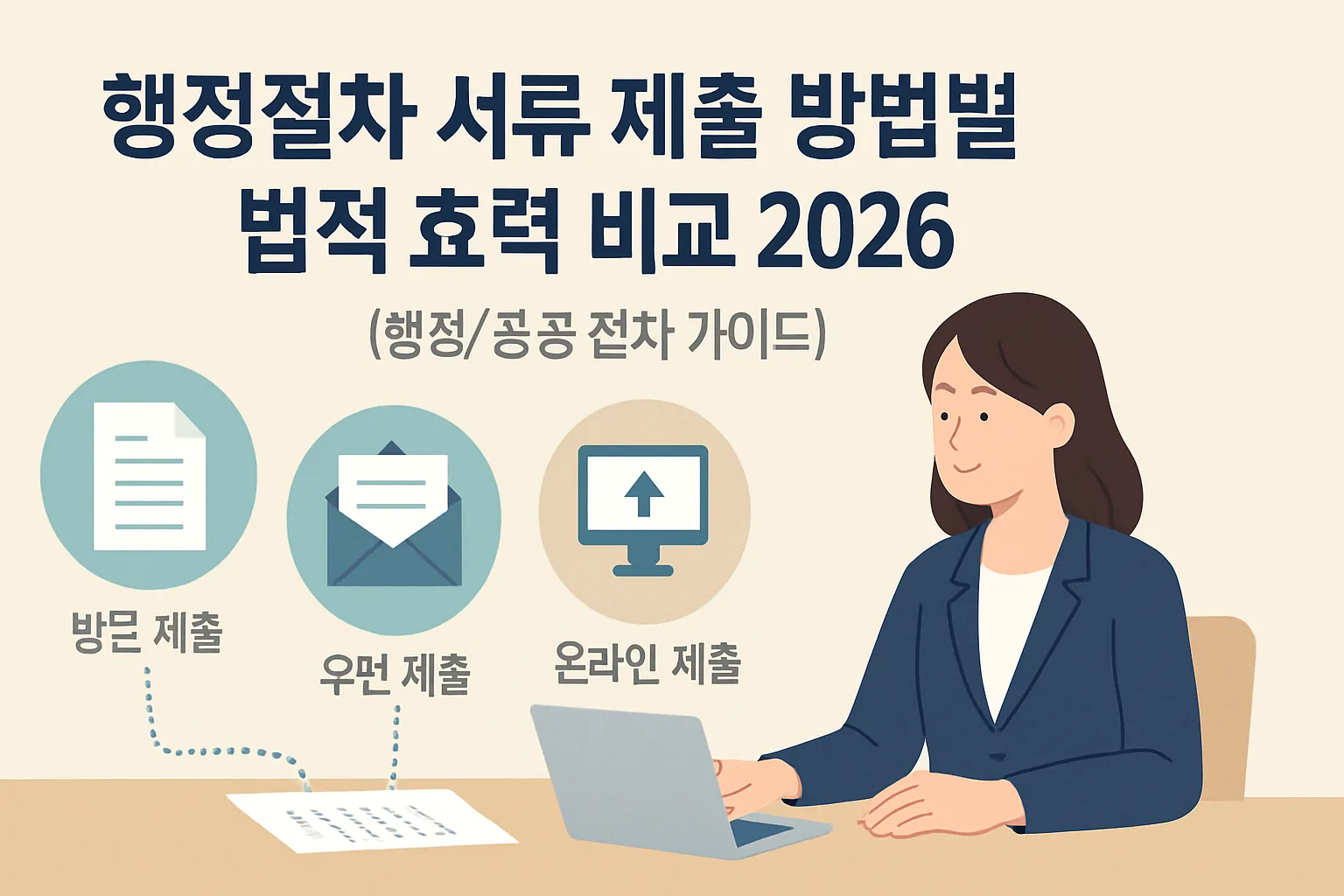 행정절차 서류 제출 방법별 법적 효력 비교 2026