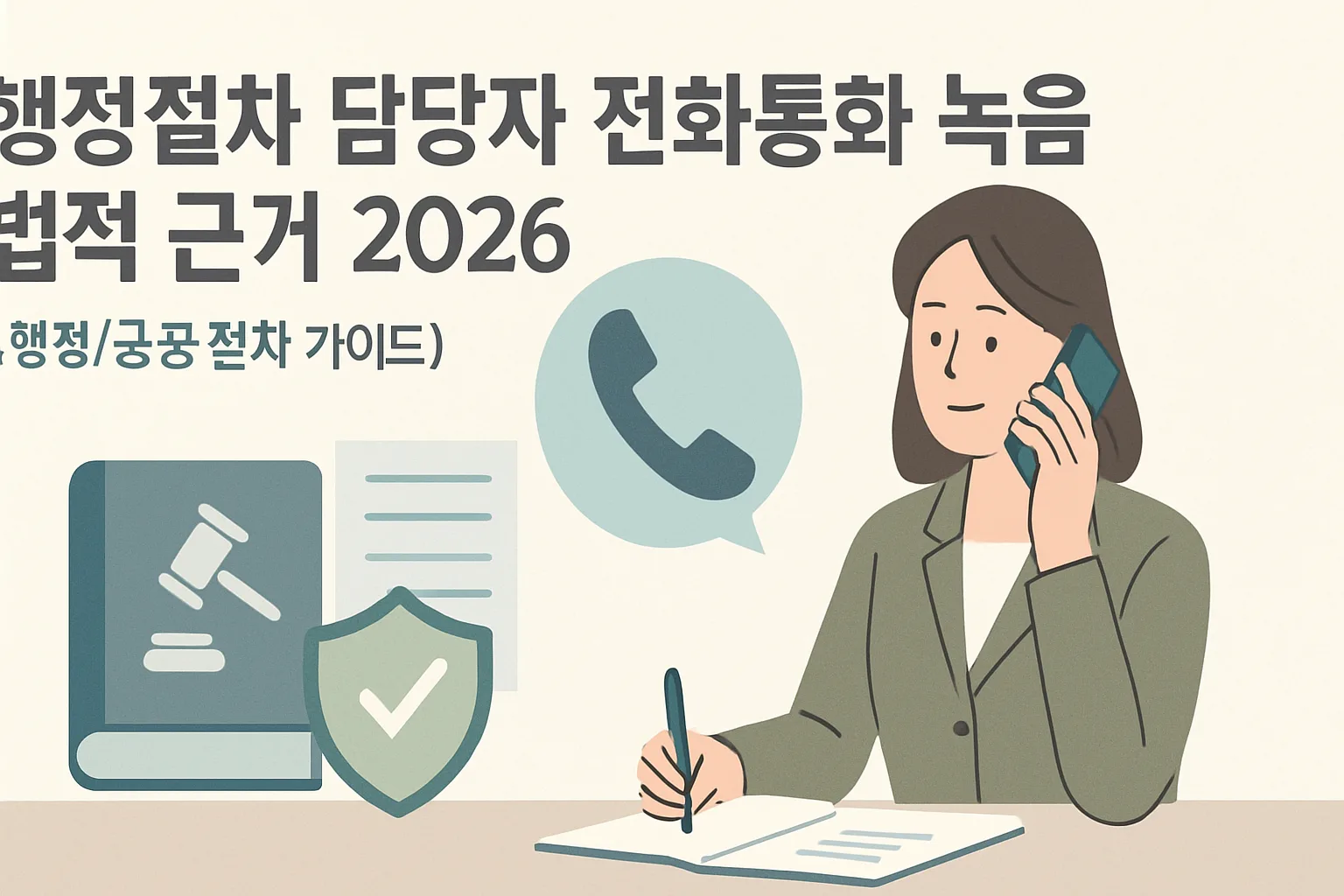 행정절차 담당자 전화통화 녹음 법적 근거 2026