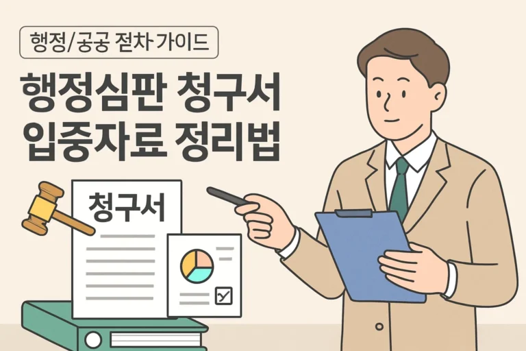 행정심판 청구서 입증자료 정리법 5단계