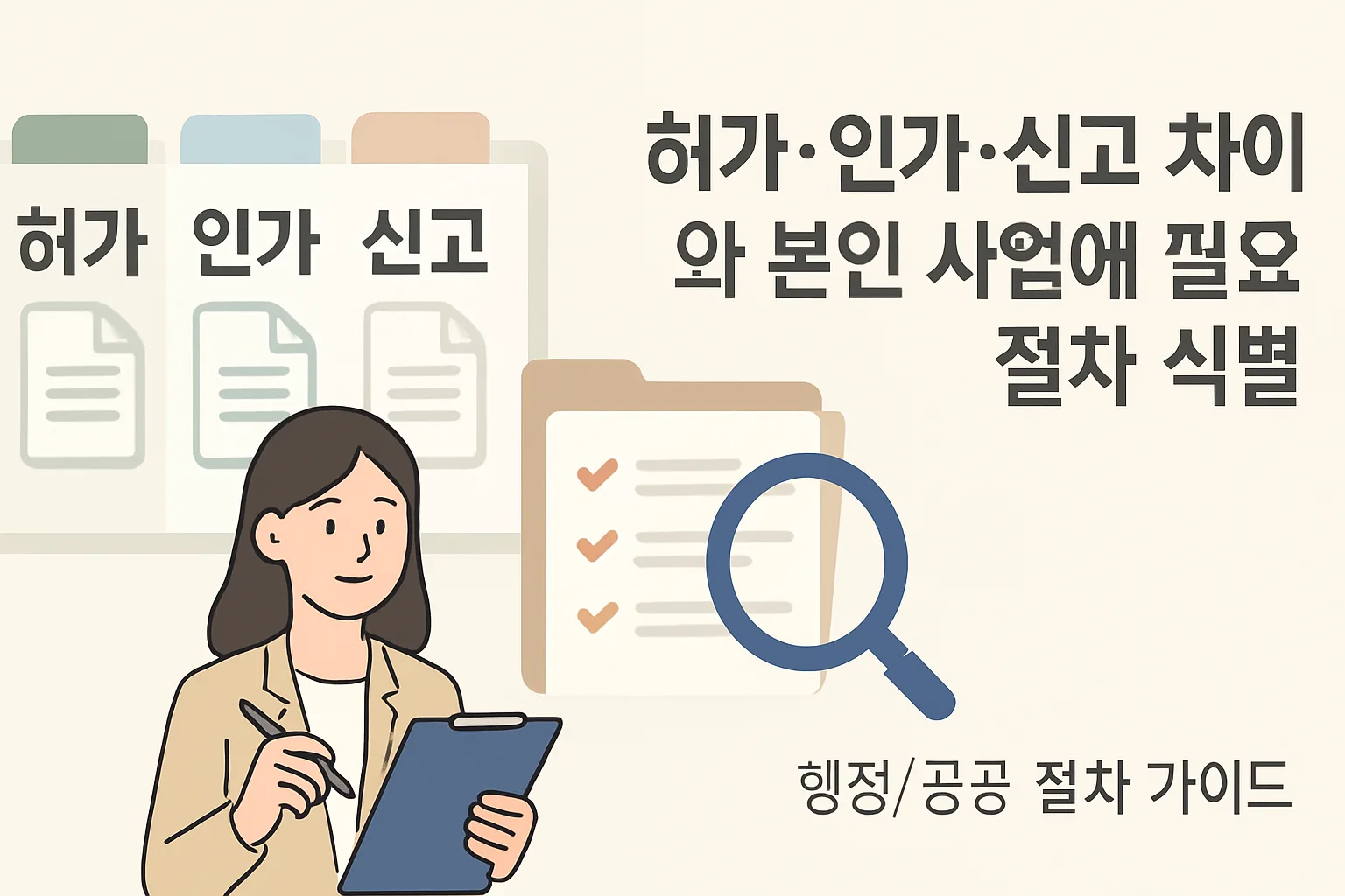 허가·인가·신고 차이와 필요한 절차 한눈에