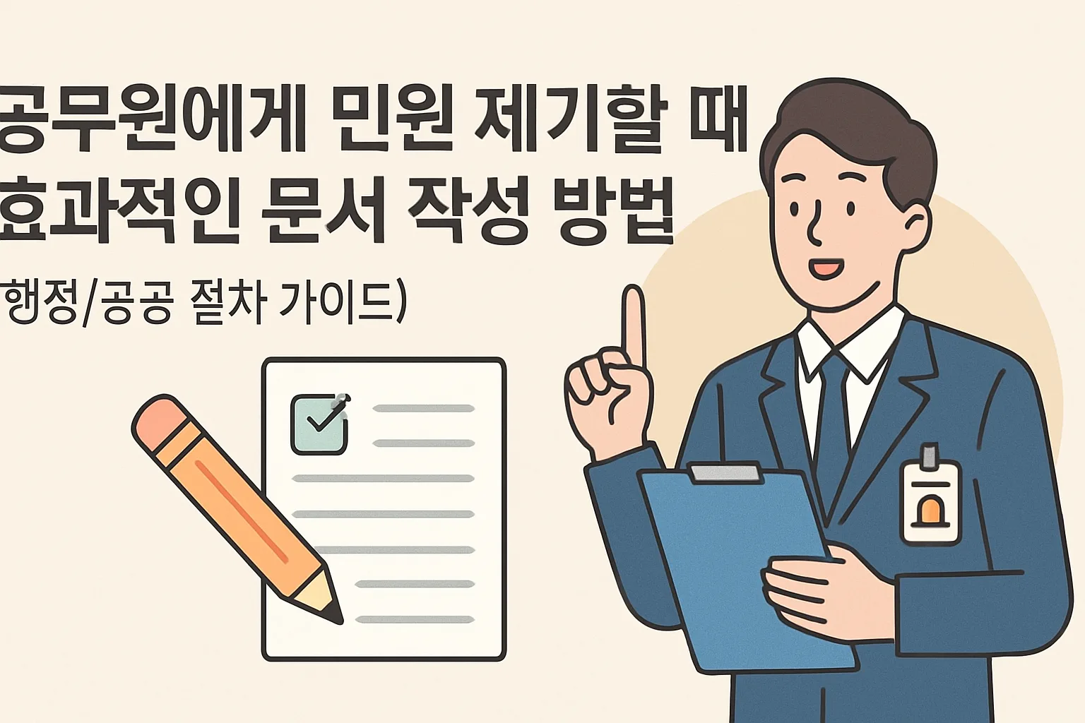 공무원 민원 제기 효과적인 문서 작성 방법 5원칙