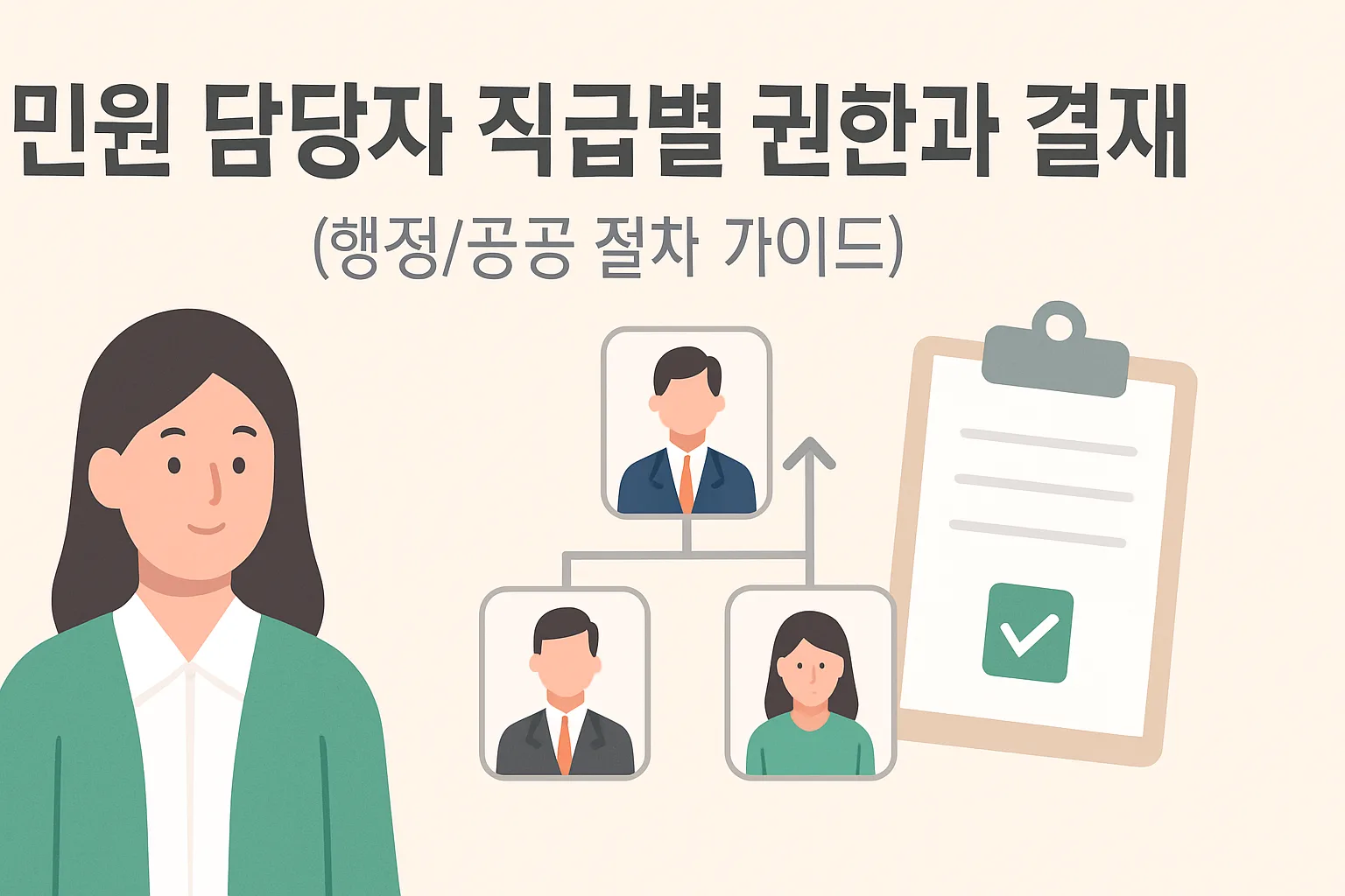 민원 담당자 직급별 권한과 결재 기준 총정리