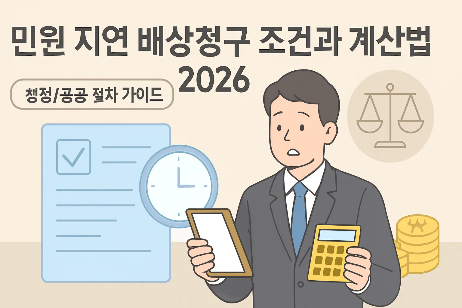 민원 지연 배상청구 조건·계산법 2026