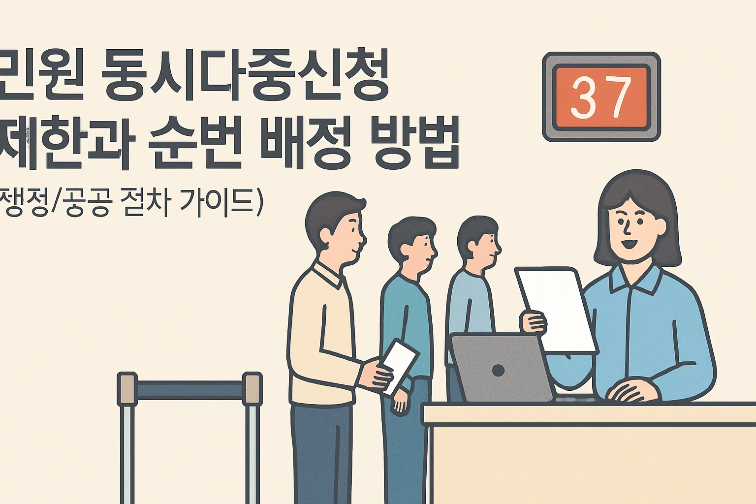 민원 동시다중신청 제한·순번 배정 방법 2026 총정리