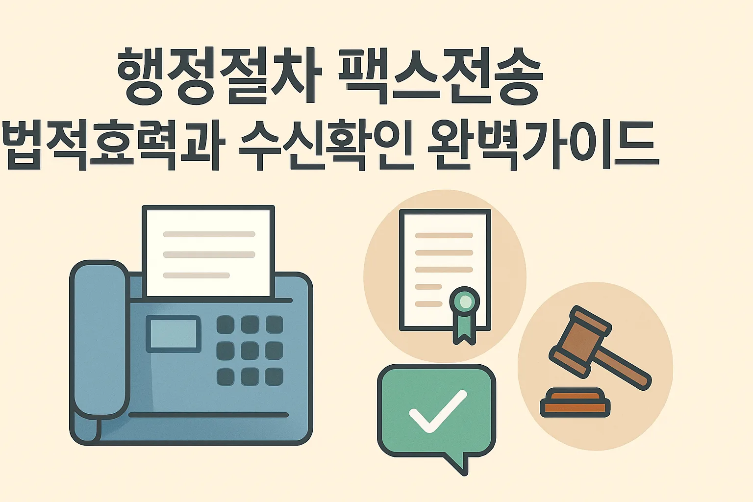 행정절차 팩스전송 법적효력·수신확인 완벽가이드