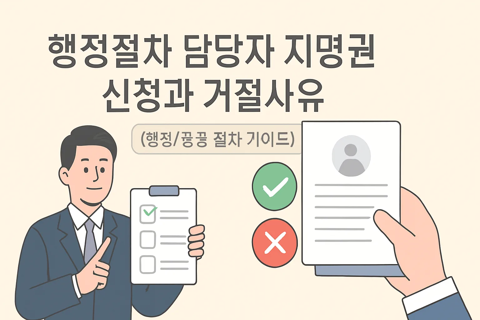 행정절차 담당자 지명권 신청과 거절사유 총정리
