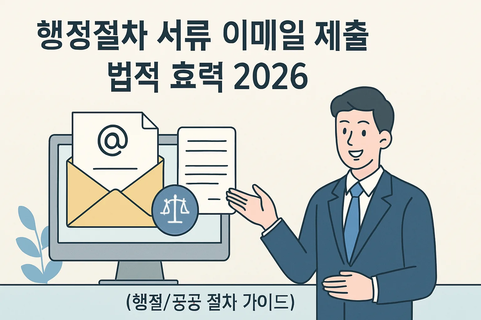 행정절차 서류 이메일 제출 법적 효력 총정리 2026