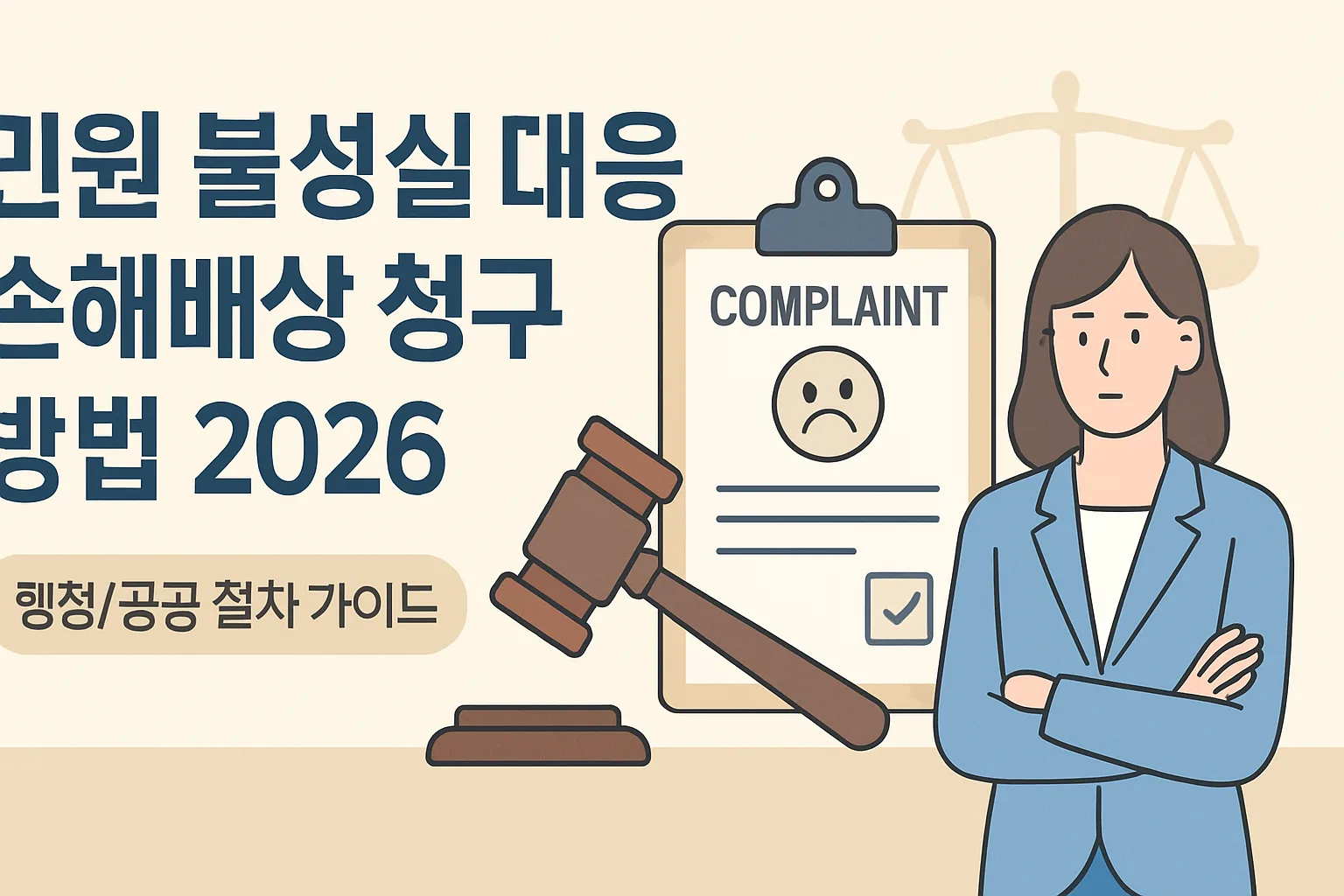 민원 불성실 대응 손해배상 청구 방법 2026
