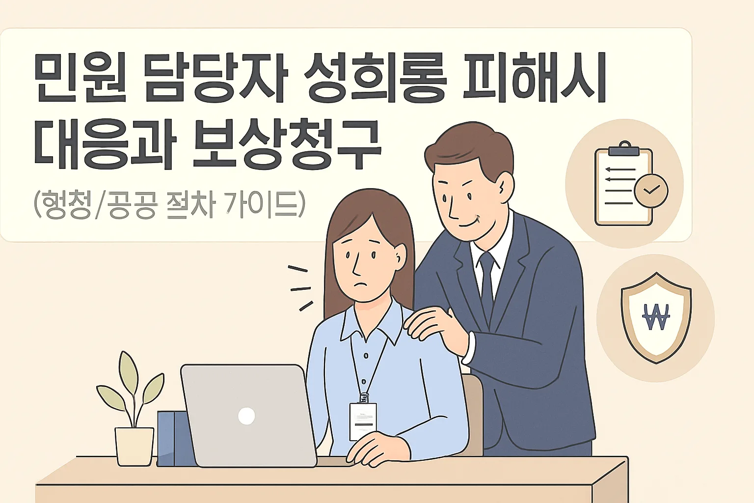 민원 담당자 성희롱 피해시 대응과 보상청구 총정리