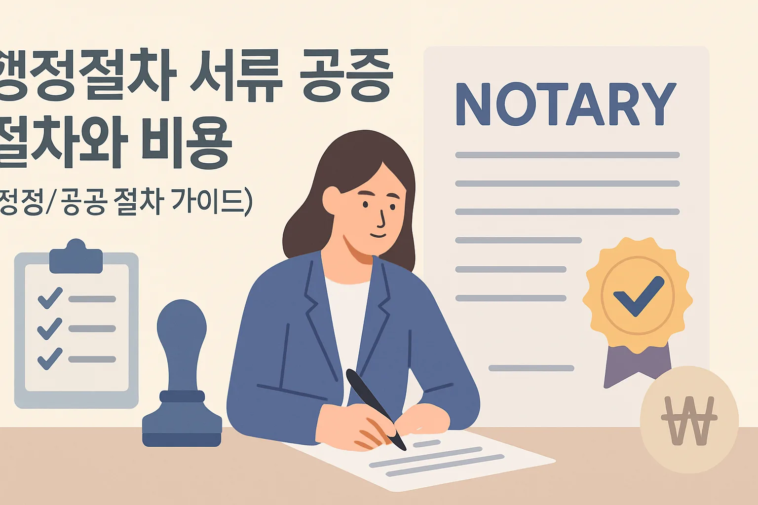 행정절차 서류 공증 절차와 비용 총정리 2026