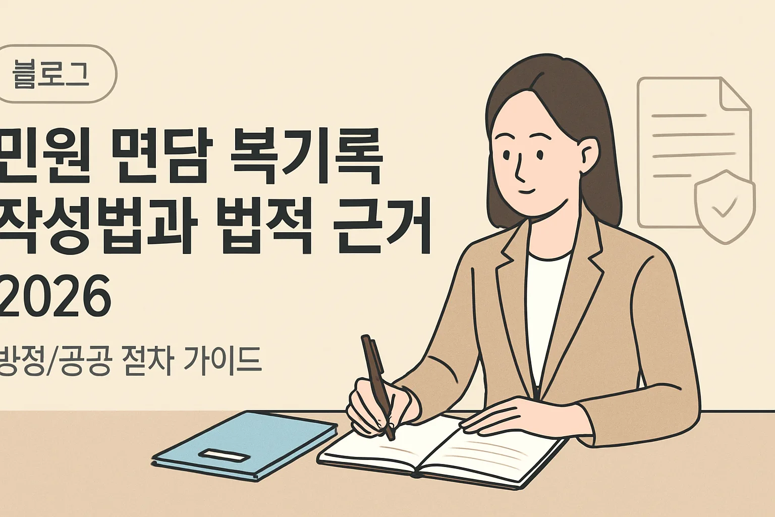 민원 면담 복기록 작성법과 법적 근거 2026 총정리