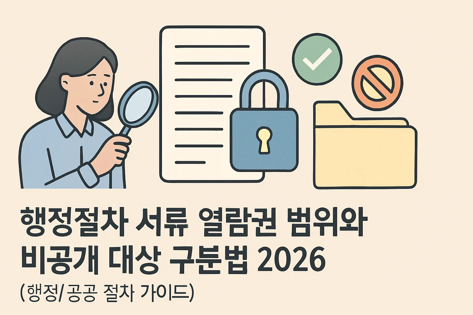 행정절차 서류 열람권 범위·비공개 대상 구분법 2026