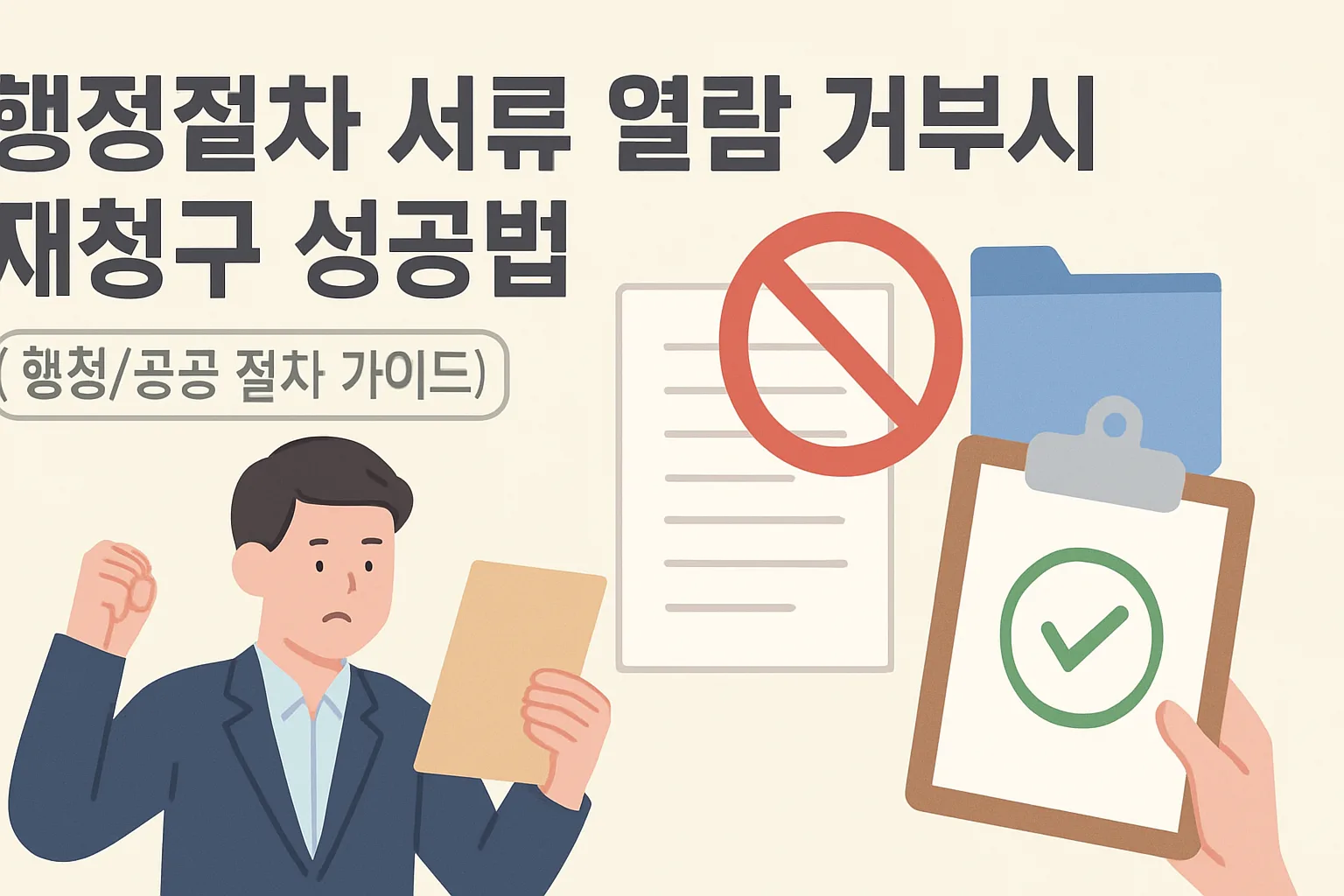 행정절차 서류 열람 거부시 재청구 성공법