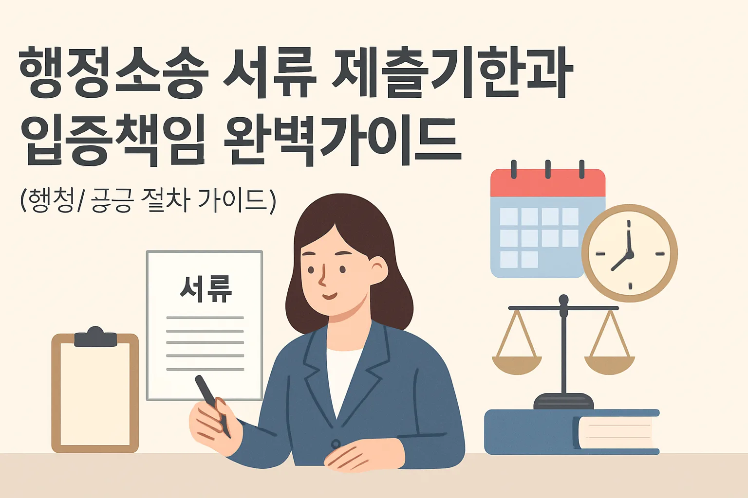 행정소송 서류 제출기한·입증책임 완벽가이드