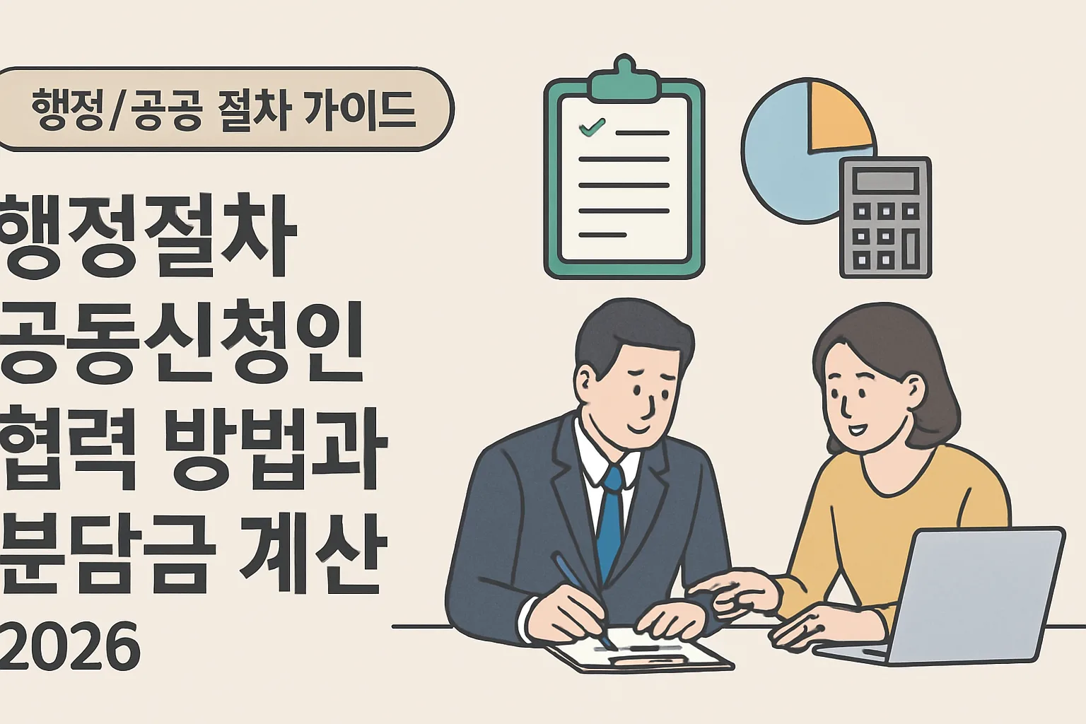 행정절차 공동신청인 협력·분담금 계산 2026