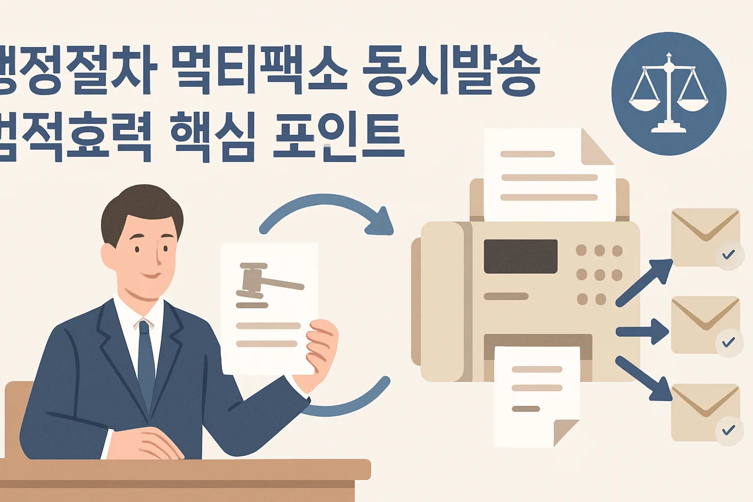 멀티팩스 동시발송 법적효력 핵심 포인트 총정리 2026