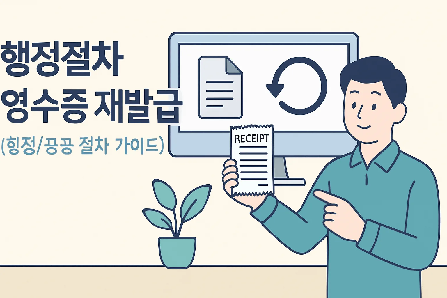 행정절차 영수증 재발급, 5분 완벽 정리