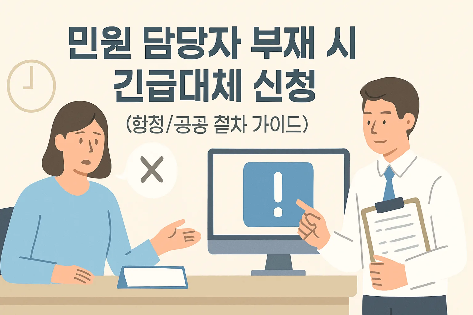 민원 담당자 부재 시 긴급대체 신청 실전 대응법
