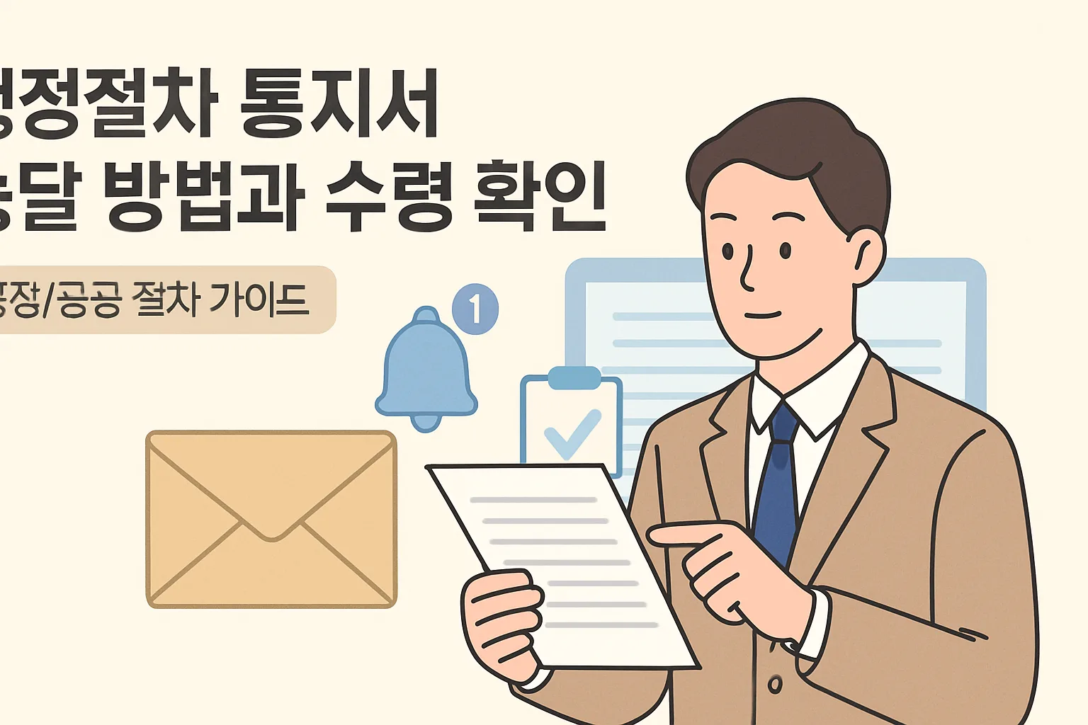 행정절차 통지서 송달 방법과 수령 확인 총정리