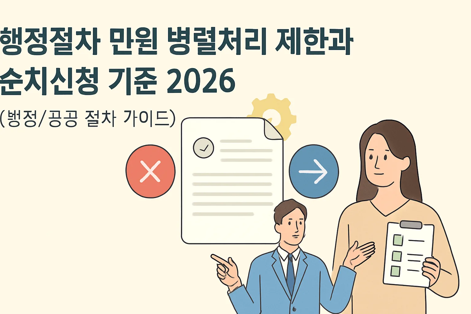 행정절차 민원 병렬처리 제한·순차신청 기준 2026