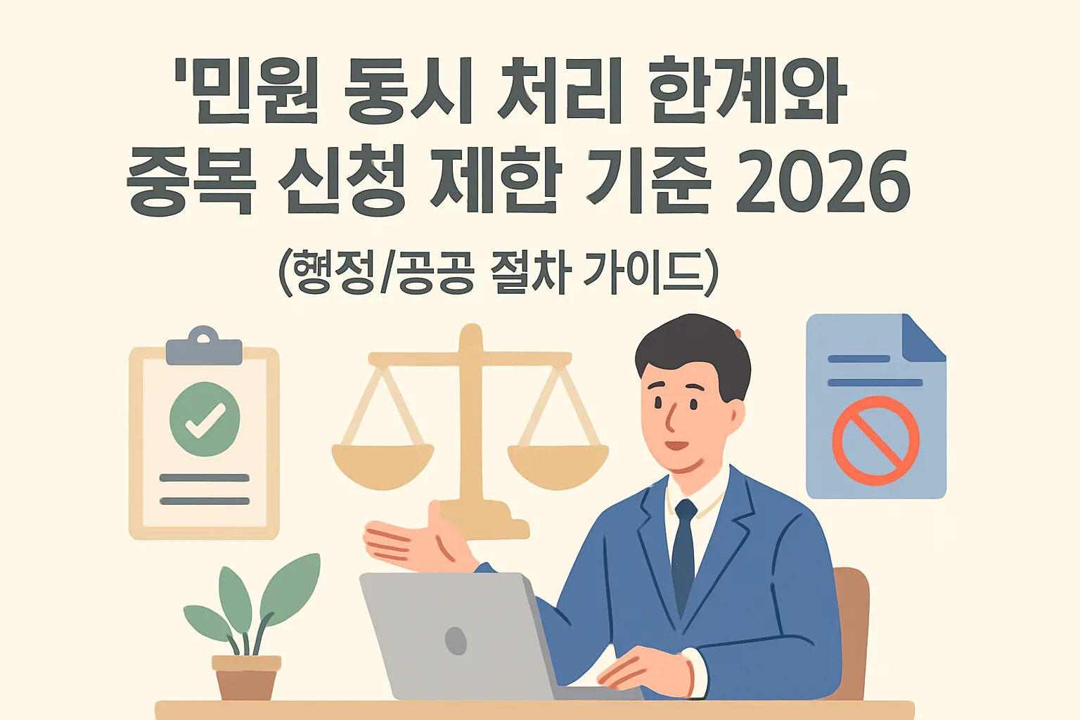 민원 동시 처리 한계·중복 신청 제한 기준 2026