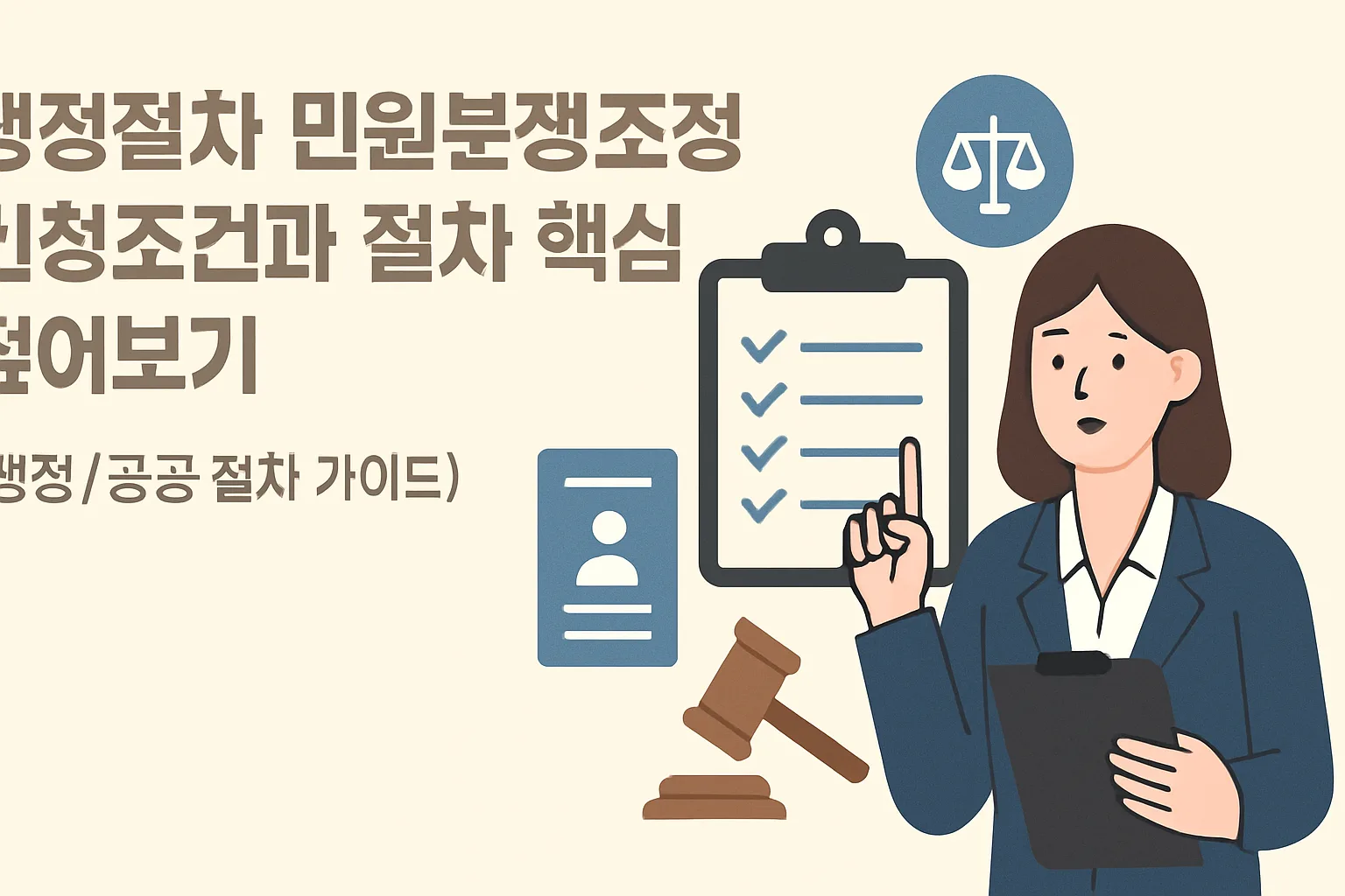 행정절차 민원분쟁조정 신청조건과 절차 핵심정리