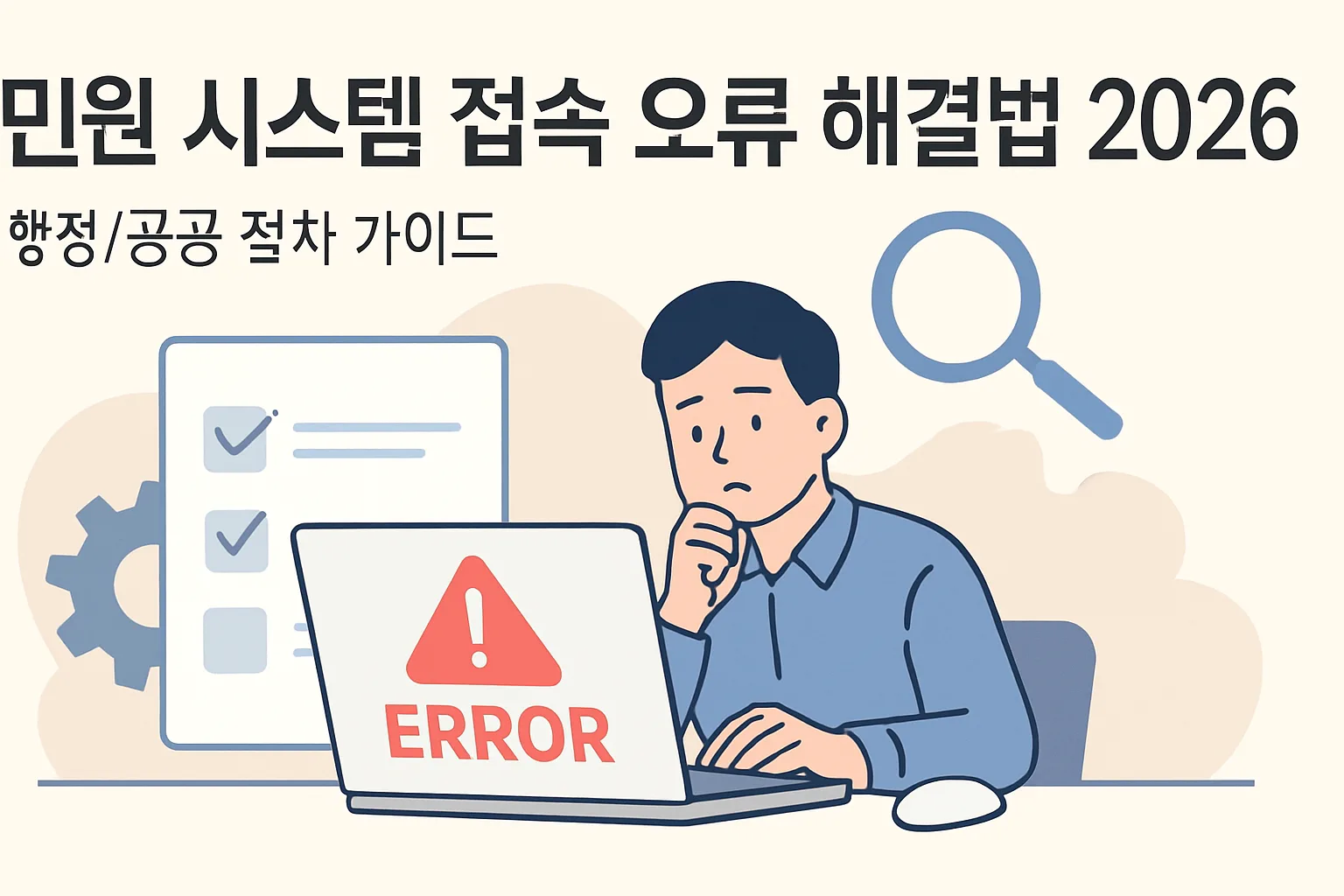 민원 시스템 접속 오류 해결법 2026｜5분 자가진단
