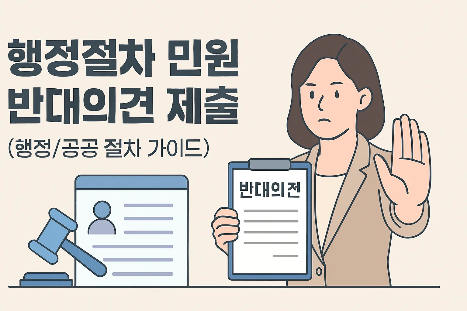 행정절차 민원 반대의견 제출, 20일 기한 총정리