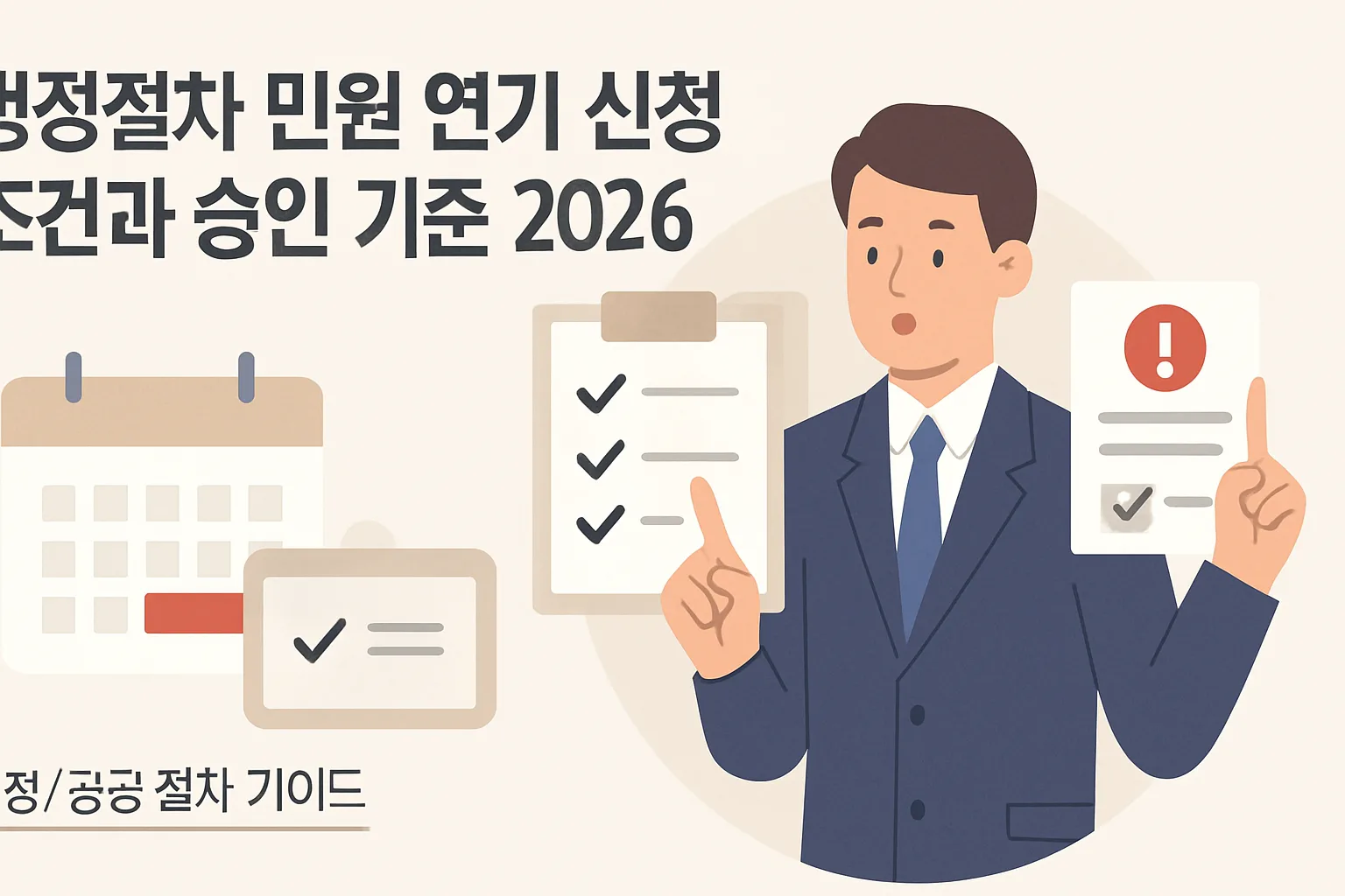 행정절차 민원 연기 신청 조건·승인 기준 2026
