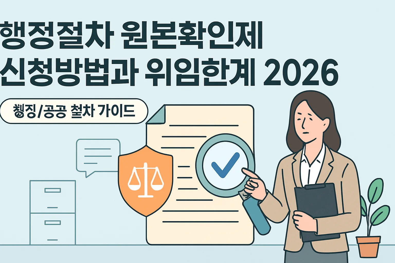 행정절차 원본확인제 신청방법·위임한계 2026