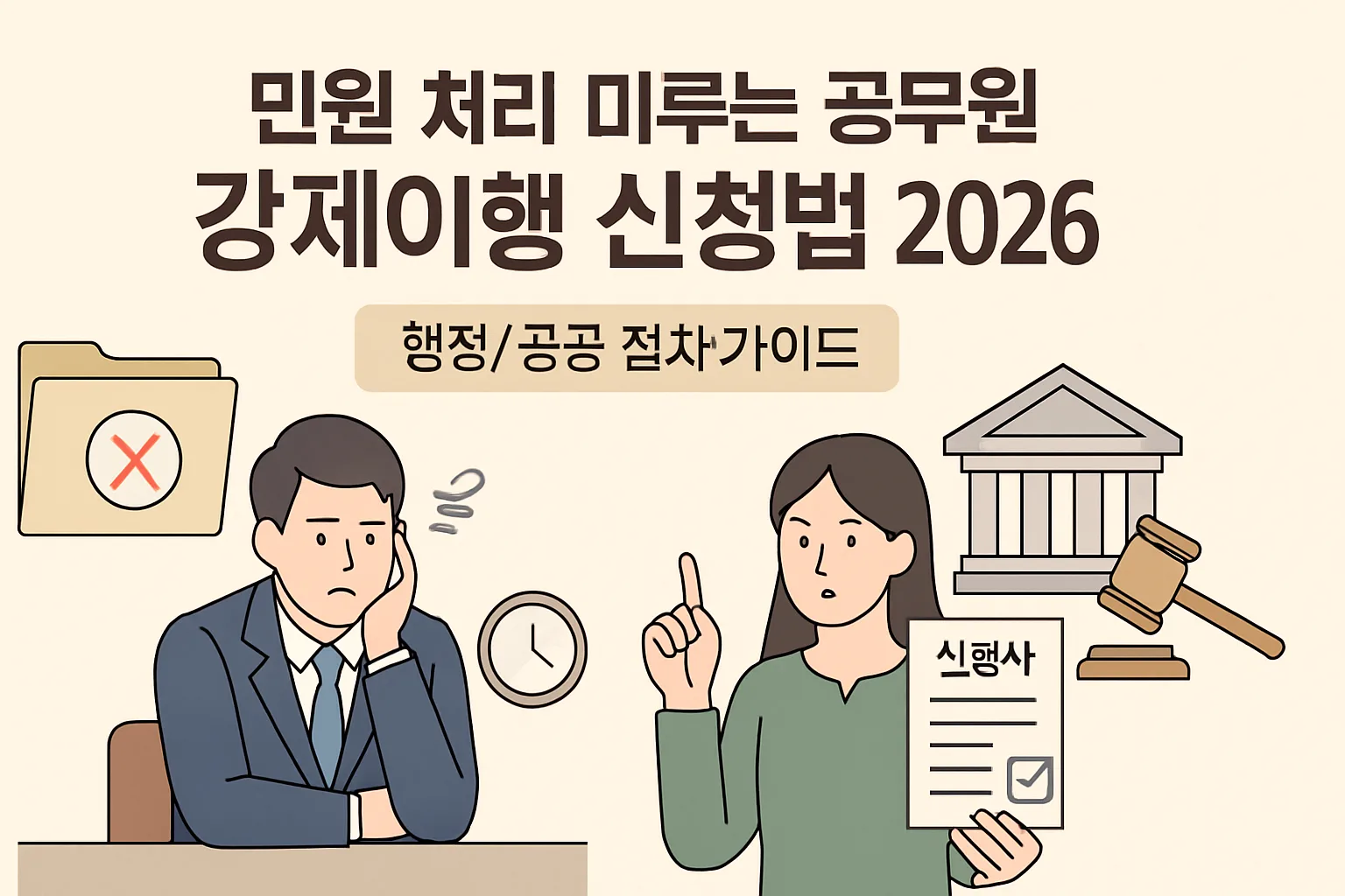 민원 처리 미루는 공무원 강제이행 신청법 2026