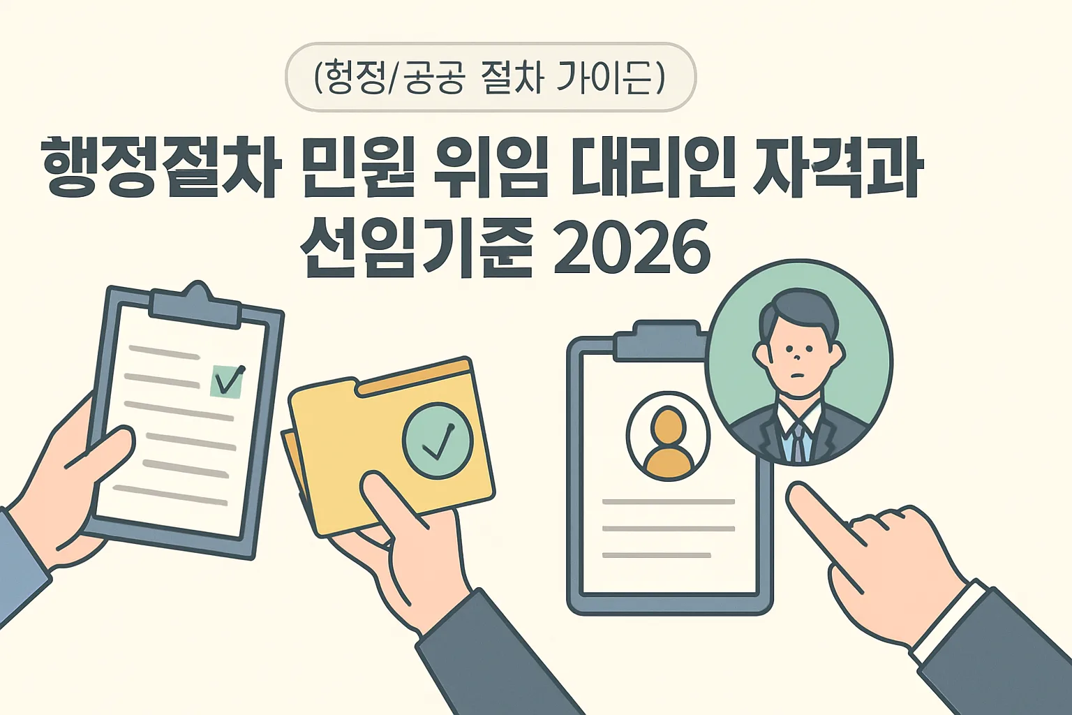 행정절차 민원 위임 대리인 자격·선임기준 2026 총정리