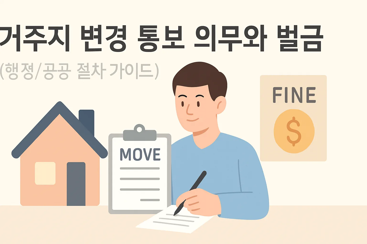 거주지 변경 통보 의무와 벌금 총정리 2026