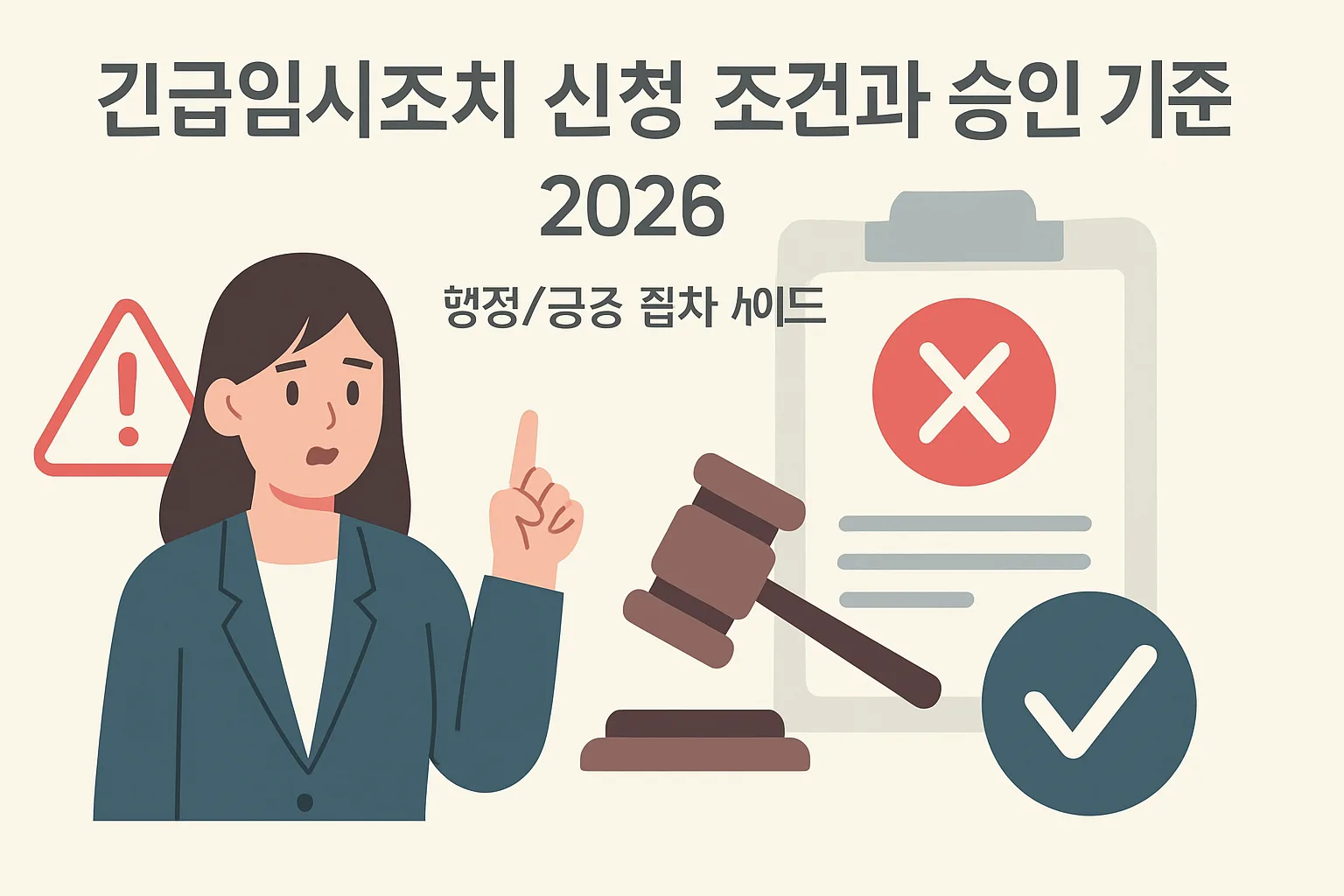 긴급임시조치 신청 조건과 승인 기준 2026 총정리