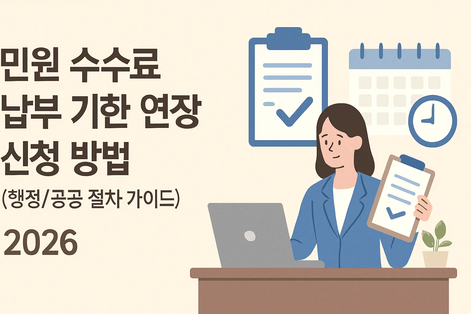 민원 수수료 납부 기한 연장 신청 방법 2026
