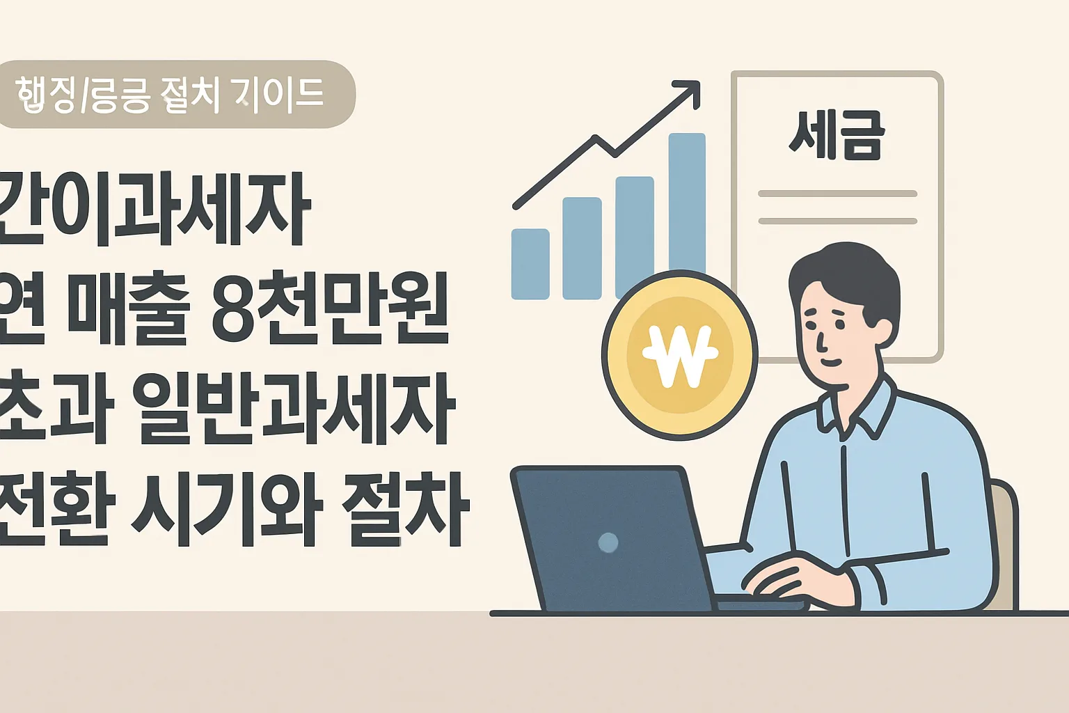 간이과세자 8천만원 초과, 일반과세자 전환 시기·절차