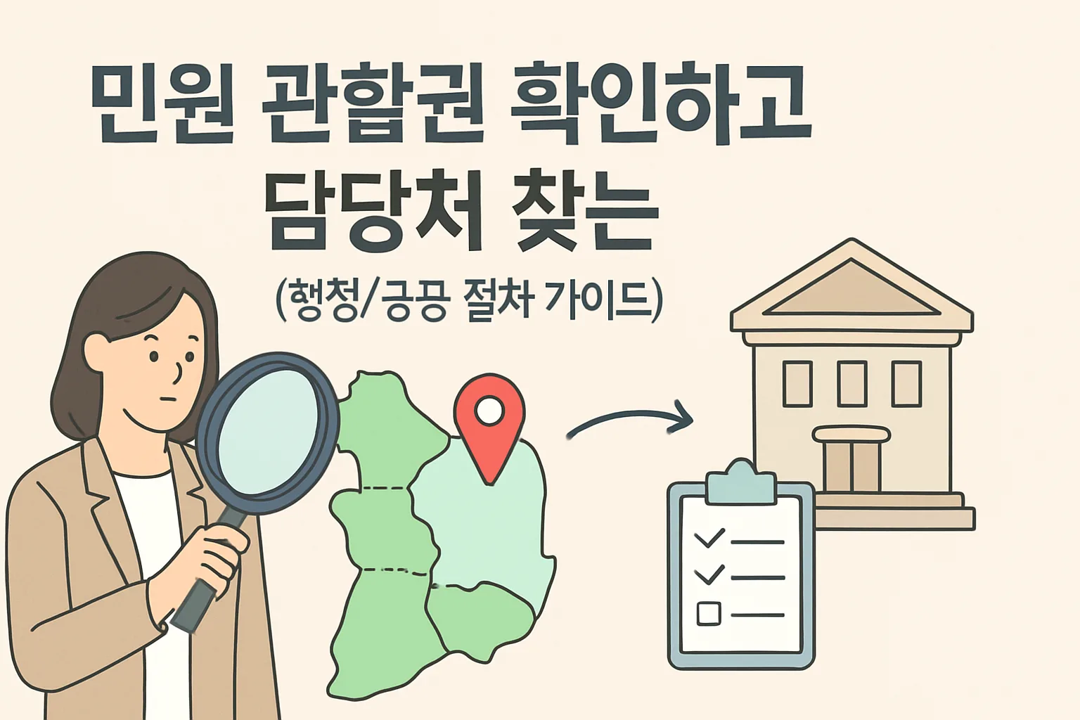 민원 관할권 확인하고 담당처 찾는 3단계 방법