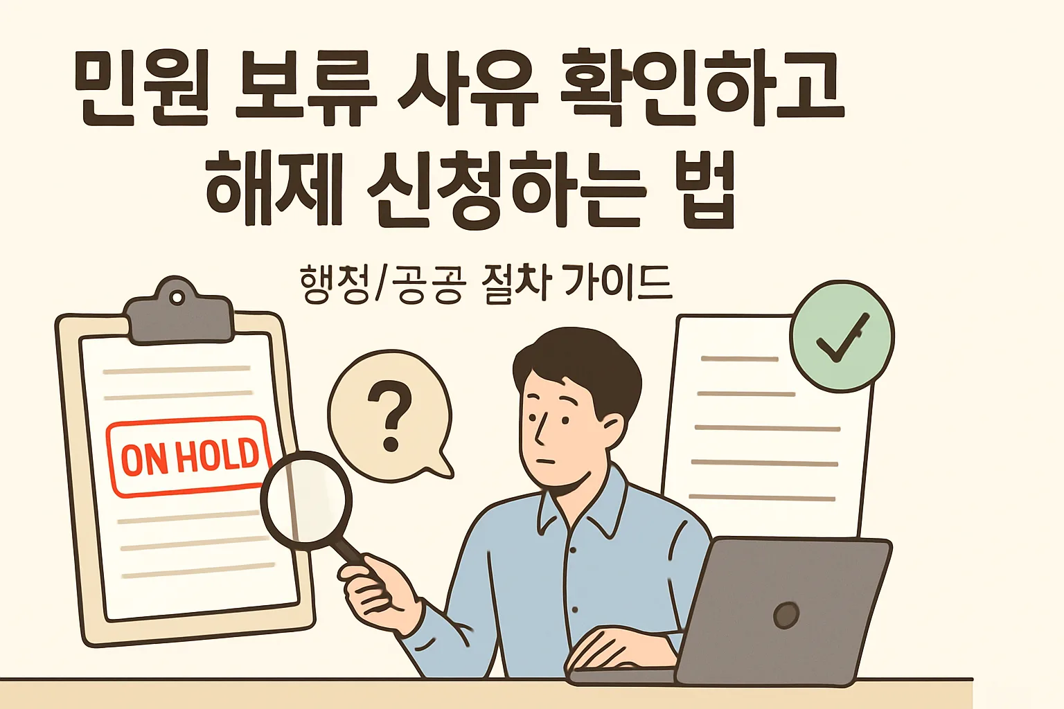 민원 보류 사유 확인하고 해제 신청하는 법 총정리