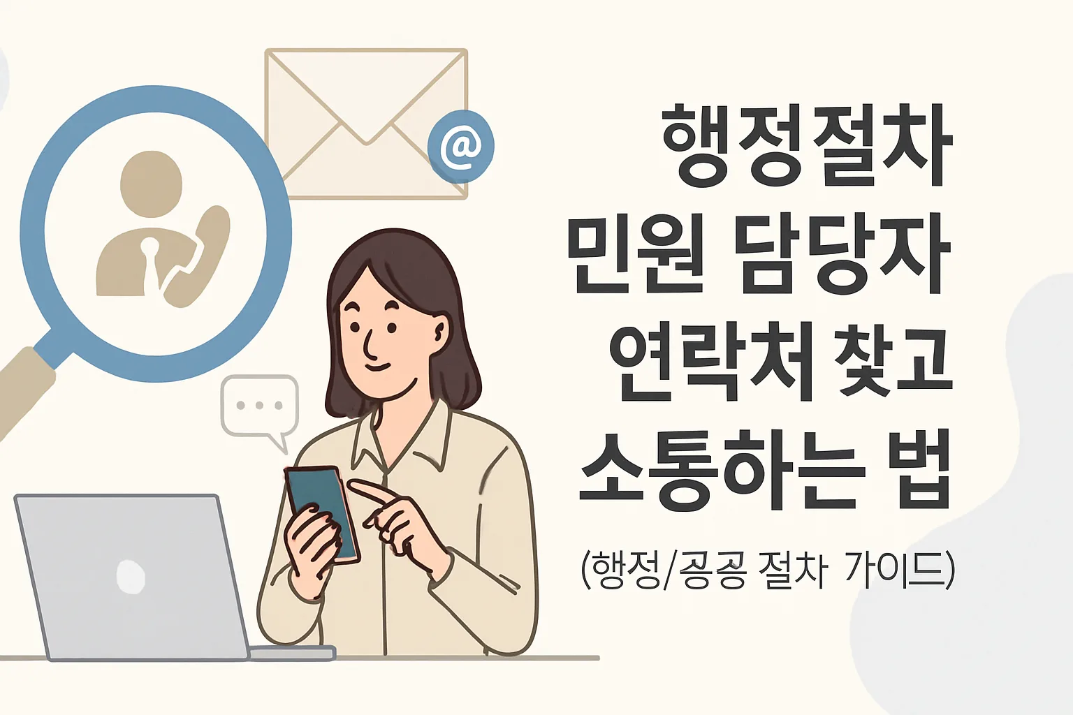 행정절차 민원 담당자 연락처 찾고 소통하는 법