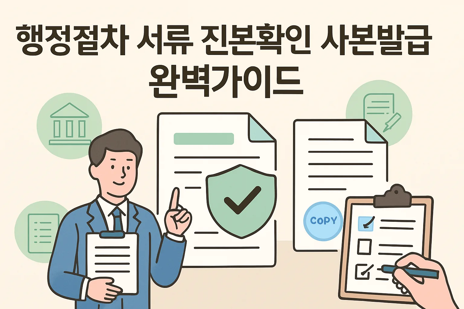 행정절차 서류 진본확인 사본발급 완벽가이드 2026