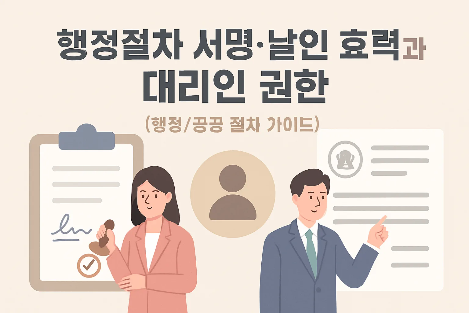 ** 행정절차 서명·날인 효력과 대리인 권한 총정리 **